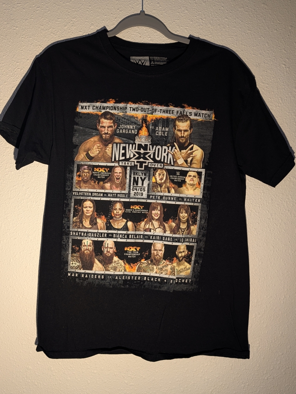 WWE Black New York TakeOver Event Graphic Tee